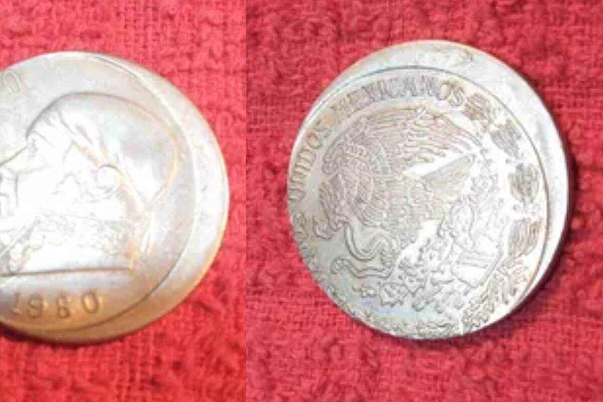 ¿Cuál es el defecto de esta moneda de un peso de Morelos que se ofrece hasta por 95 mil pesos?