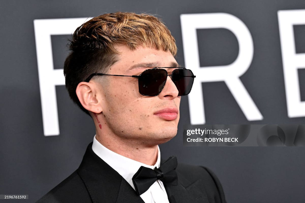 Peso Pluma en los Grammys 2025 / Cuenta de X: @PesoPlumaData