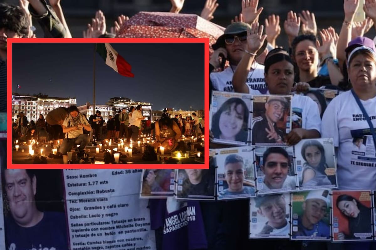 Luto nacional por desaparecidos: Familiares reclaman “les buscamos y solo nosotras les encontramos” en vigilia por Teuchitlán entre zapatos, velas y hasta un enfrentamiento