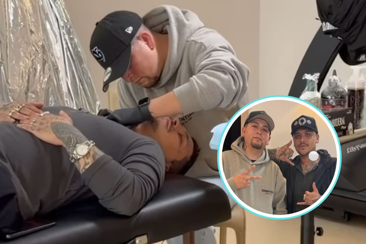 Christian Nodal presume nuevo tatuaje y aseguran que estaría dedicado a Ángela Aguilar