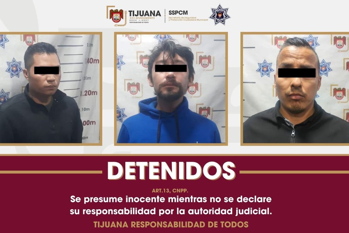Detienen a tres hombres por colgar manta con amenazas
