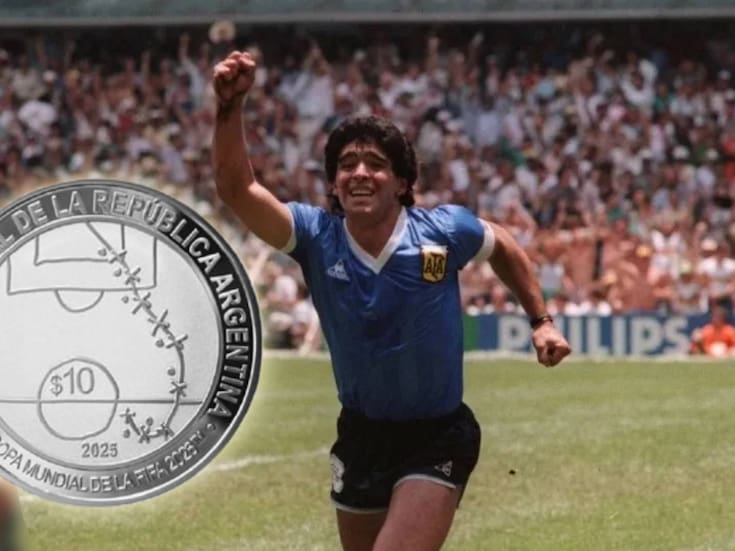 Argentina lanza moneda especial del ‘Gol del Siglo’ de Maradona que no vale ni un peso mexicano PERO planean venderla a miles de pesos para extranjeros