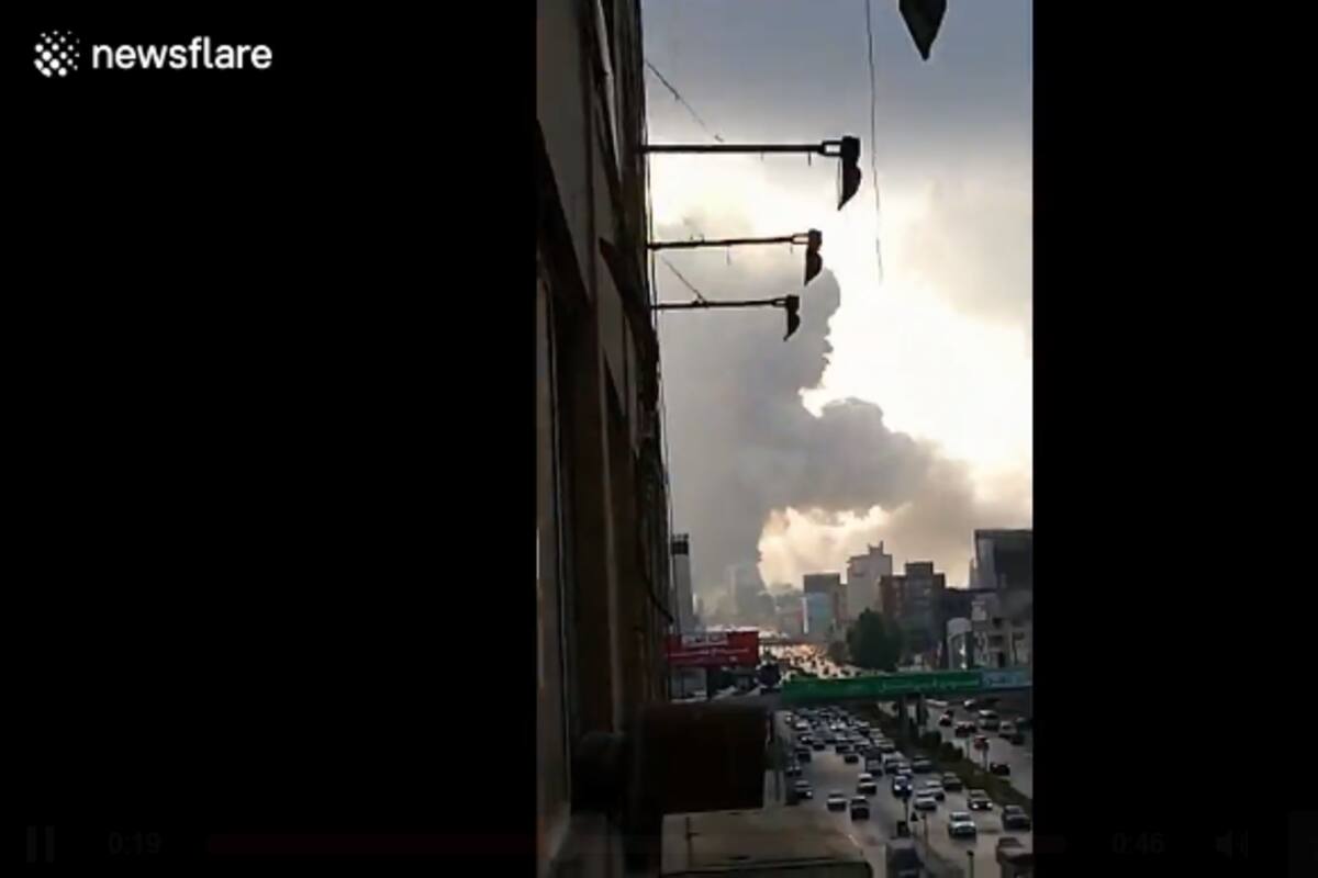 Surge nuevo y aterrador video de la explosión en Líbano que ha dejado decenas de muertos