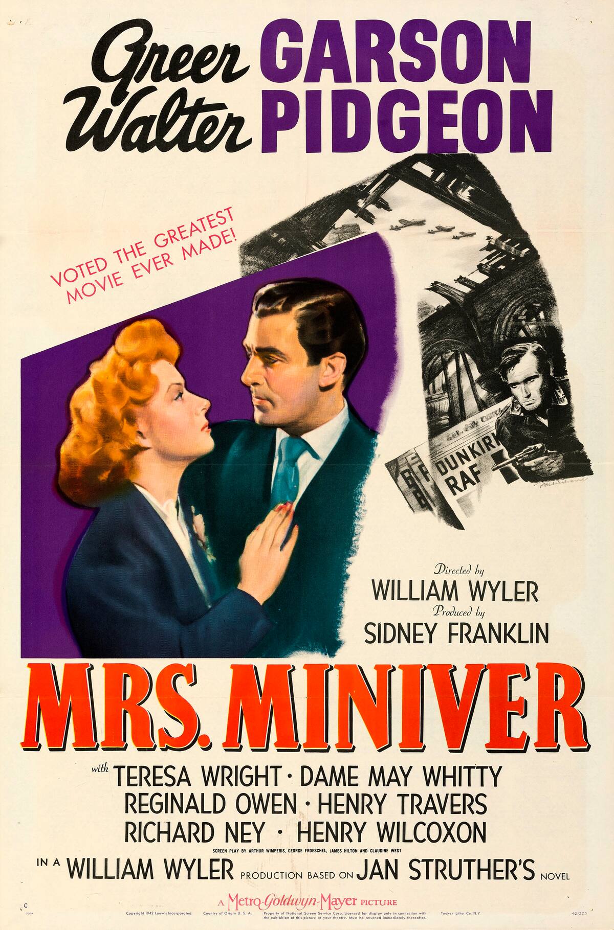 Un conmovedor drama sobre la vida de una familia en la guerra en Mrs. Miniver