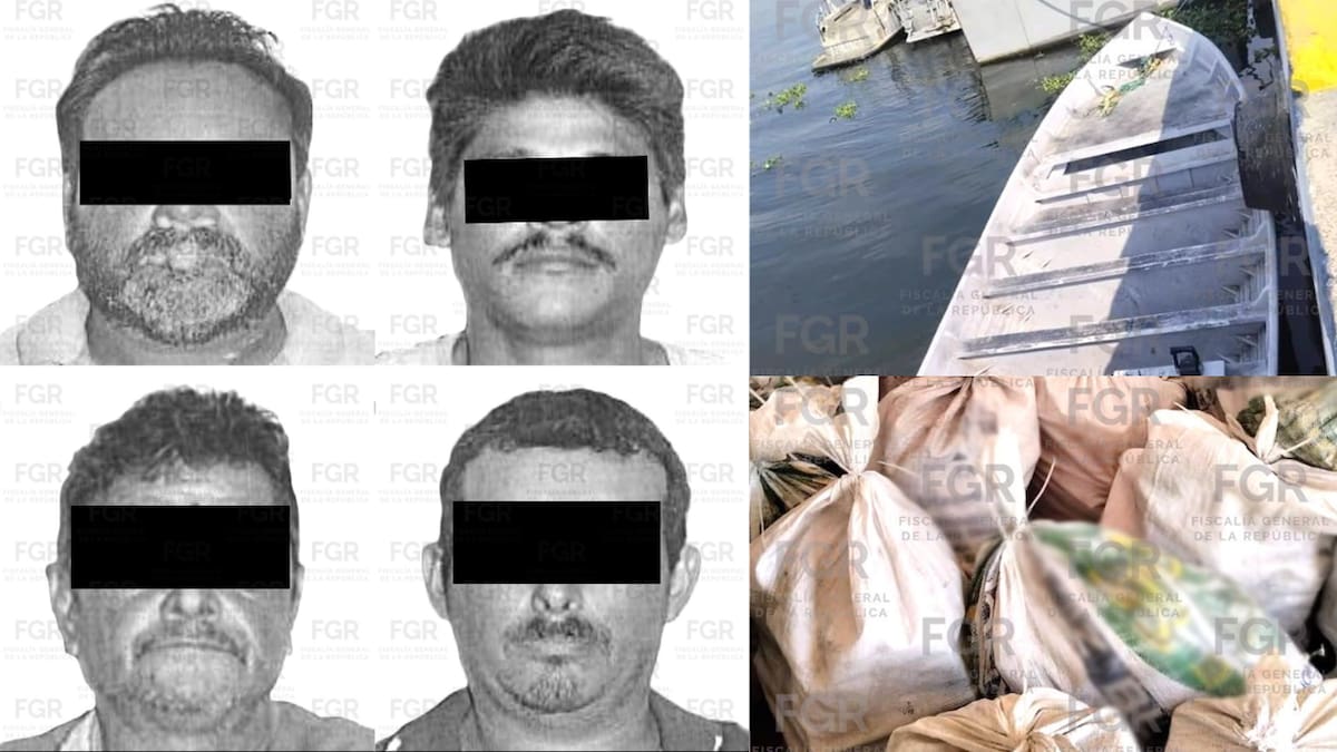 Cuatro personas detenidas frente a las costas de Michoacán con 650 kilos de cocaína y 2 mil 548 litros de hidrocarburo reciben una sentencia de 19 años seis meses de prisión tras la investigación de la FGR