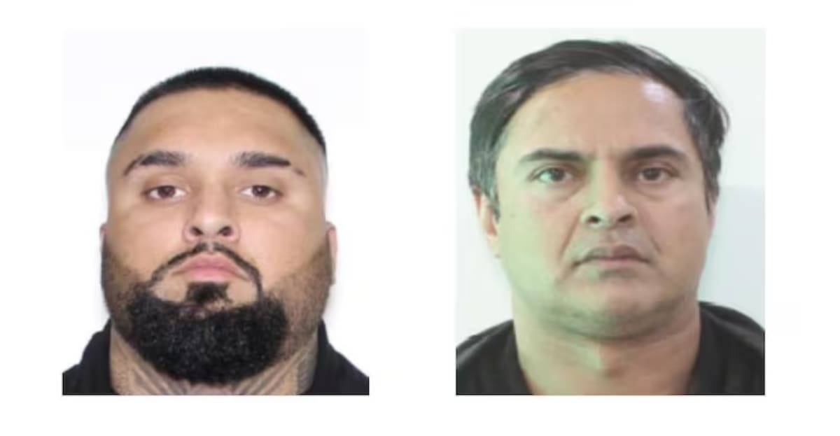 Dos de los presuntos cómplices de Wedding, Gurpreet Singh, a la izquierda, y Hardeep Ratte, están luchando contra una solicitud de extradición de Estados Unidos (Foto: Fiscalía de Estados Unidos, Distrito Central de California).