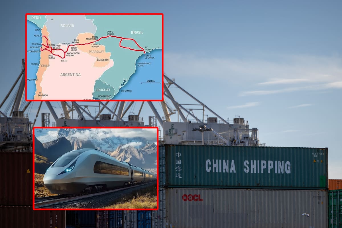 El Corredor Bioceánico, financiado por China, busca conectar el Océano Atlántico con el Pacífico a través de Brasil y Perú, reduciendo los tiempos de transporte de mercancías actuales que toman 67 días por el Canal de Panamá.