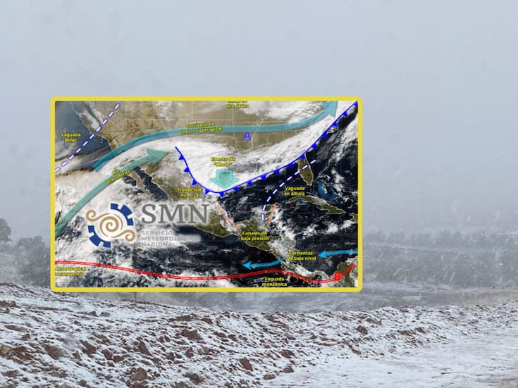 Gran masa de aire frío ‘congelará’ estas ciudades miércoles y jueves con nevadas, lluvias, evento Norte y temperaturas de hasta -10°C en estos estados