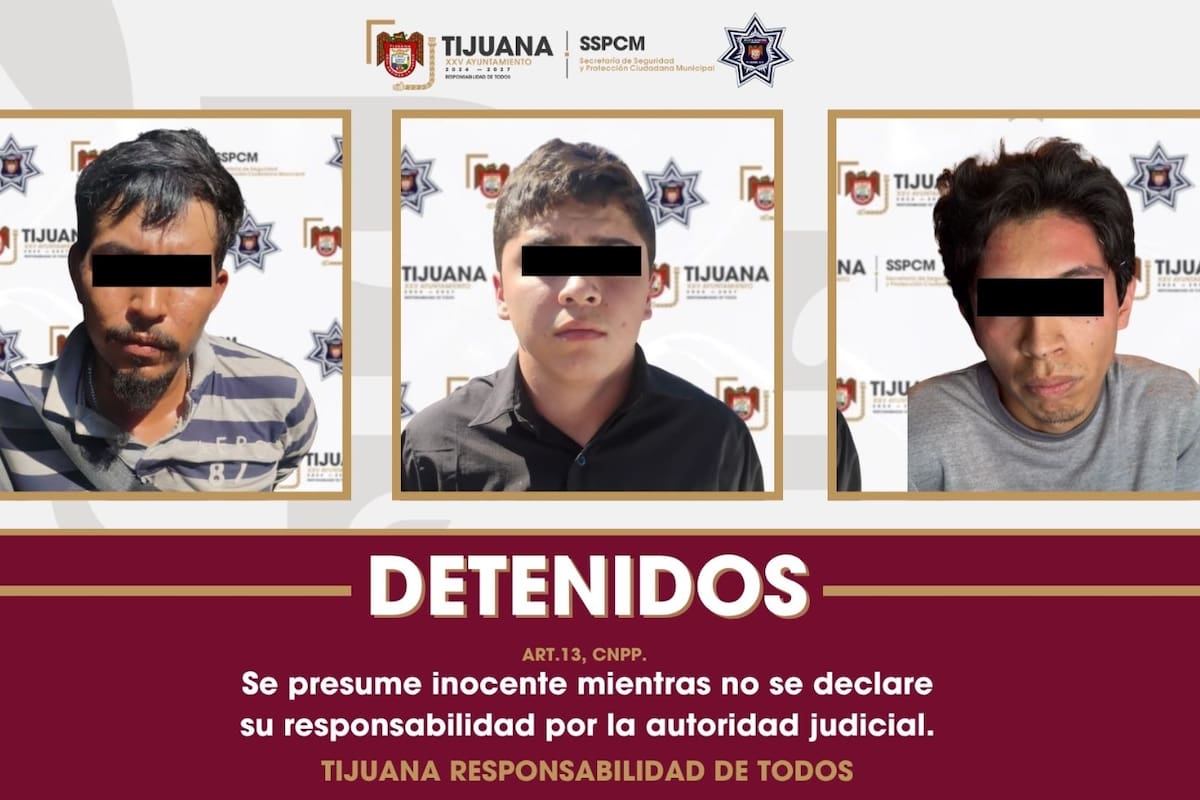 Detienen a tres por ataque armado que dejó un muerto en Tijuana