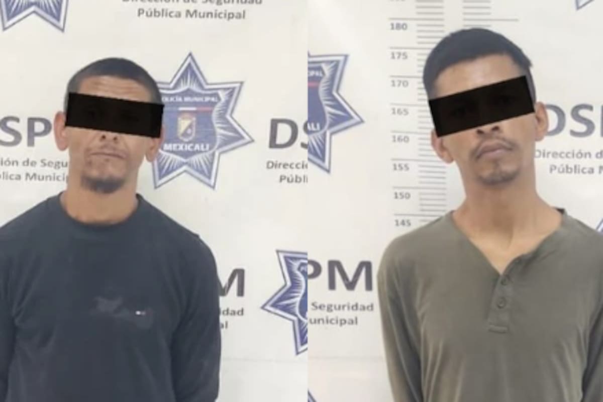 Sorprenden a dos hombres armados afuera de tienda de conveniencia