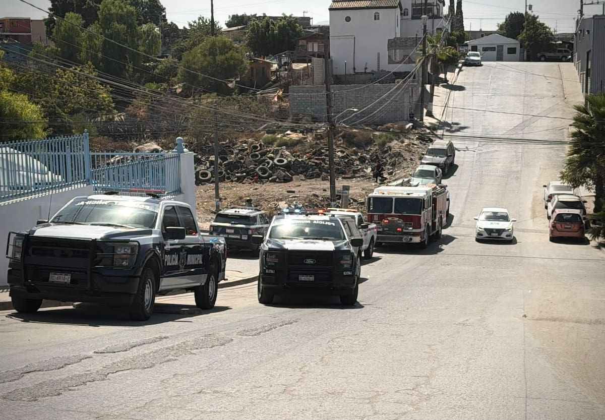 La zona permanece bajo resguardo mientras continúan las labores de inspección, se espera que las autoridades correspondientes proporcionen información sobre el resultado del operativo. Foto: Cortesía / Border Zoom