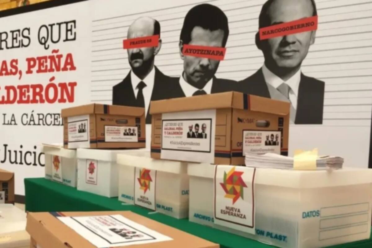Recibe INE 80 cajas con firmas para consulta sobre juicio a expresidentes