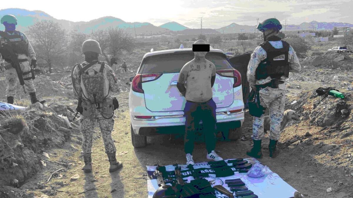 La persona detenida y lo asegurado fueron puestos a disposición del Ministerio Público Federal con sede en Hermosillo / : Sedena