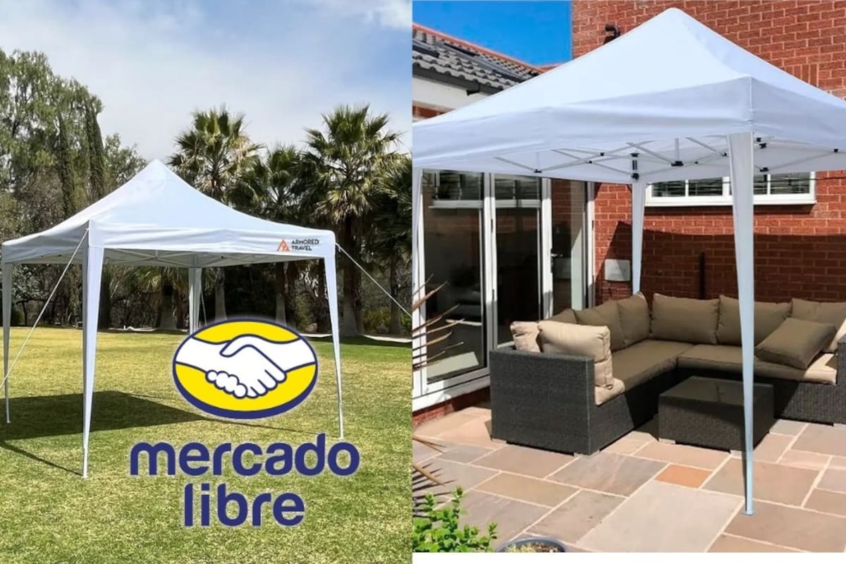 Toldo carpa plegable e impermeable baja de precio a 2,189 pesos con envío gratis y opción a 15 meses sin intereses en Mercado Libre