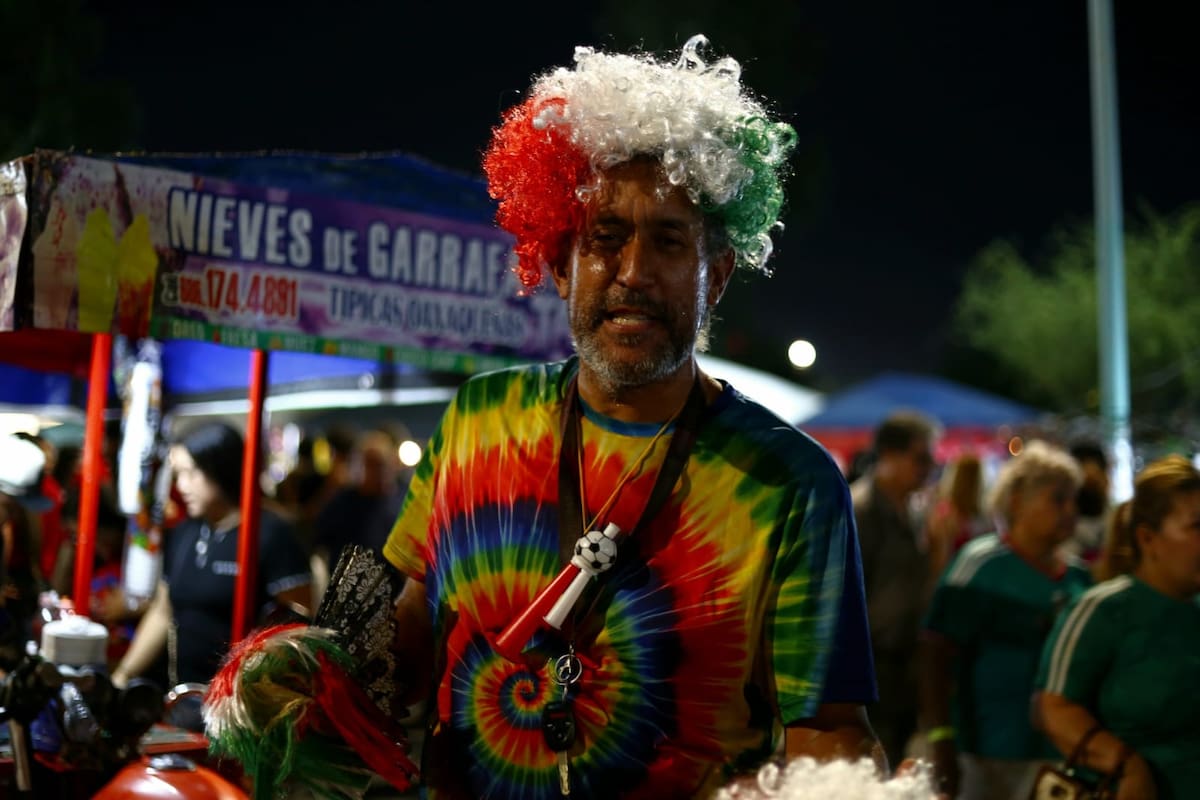 Ambiente durante el Grito Independencia en Mexicali. | Foto: Saúl Martínez