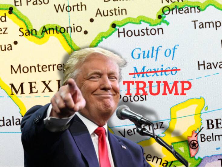 “Debería ser el Golfo de Trump”: Donald Trump sugiere cambiar el nombre del Golfo de México en su honor