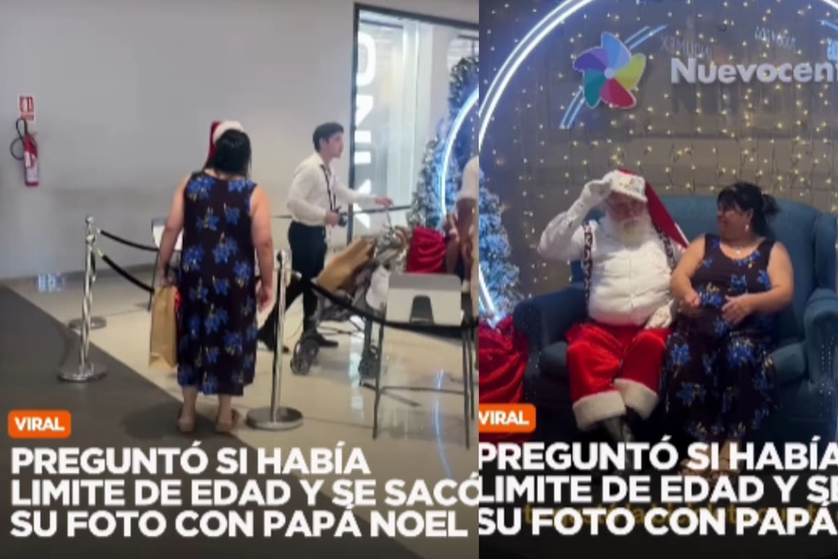 “¿Hay límite de edad?”: mujer conmueve a redes al preguntar si aún puede tomarse foto con Santa Claus