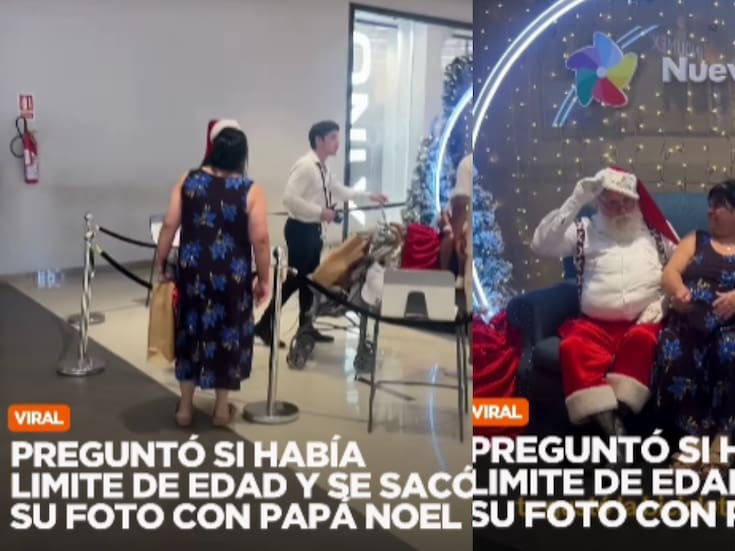 “¿Hay límite de edad?”: mujer conmueve a redes al preguntar si aún puede tomarse foto con Santa Claus