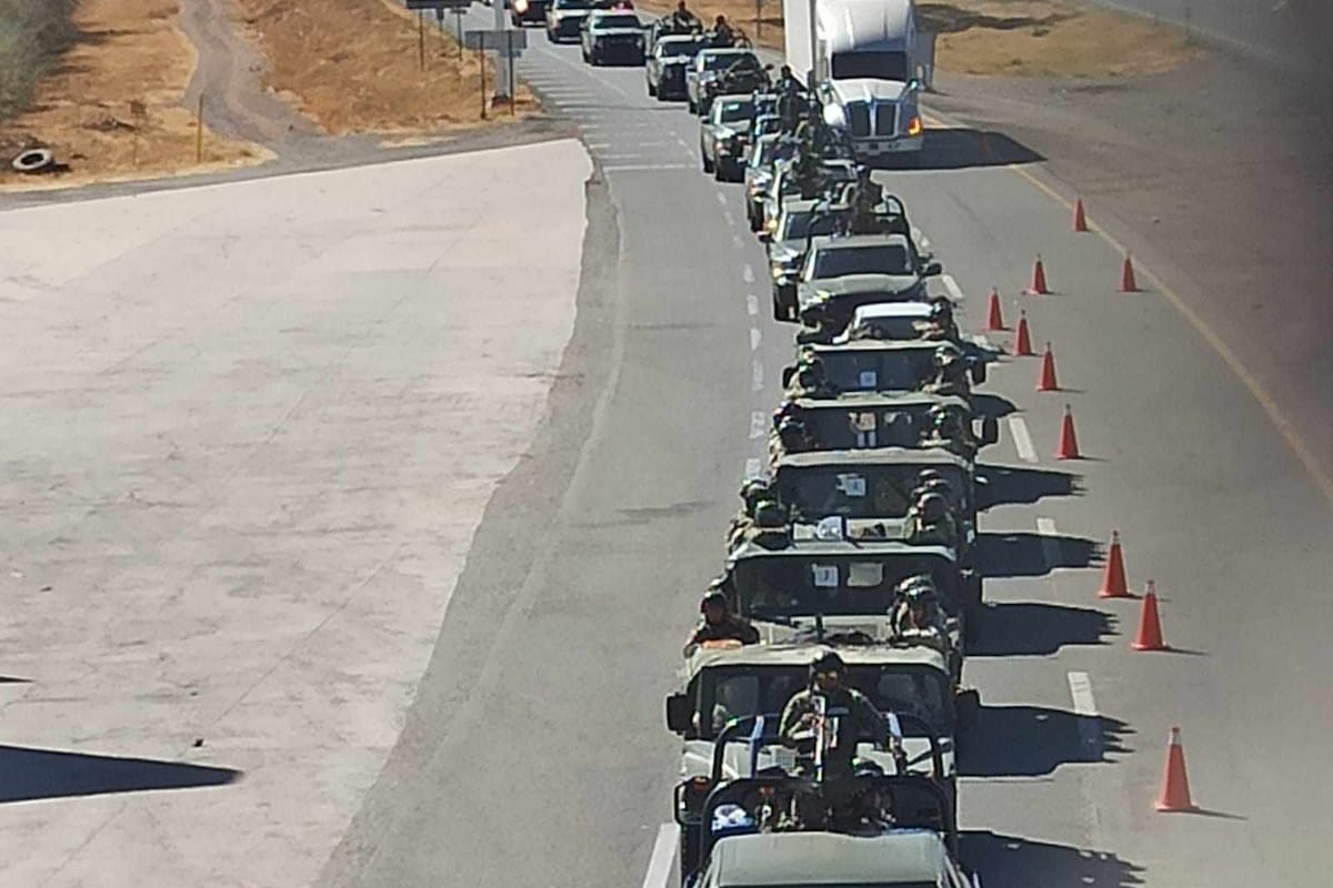 Llegan a Caborca 300 elementos del ejército mexicano