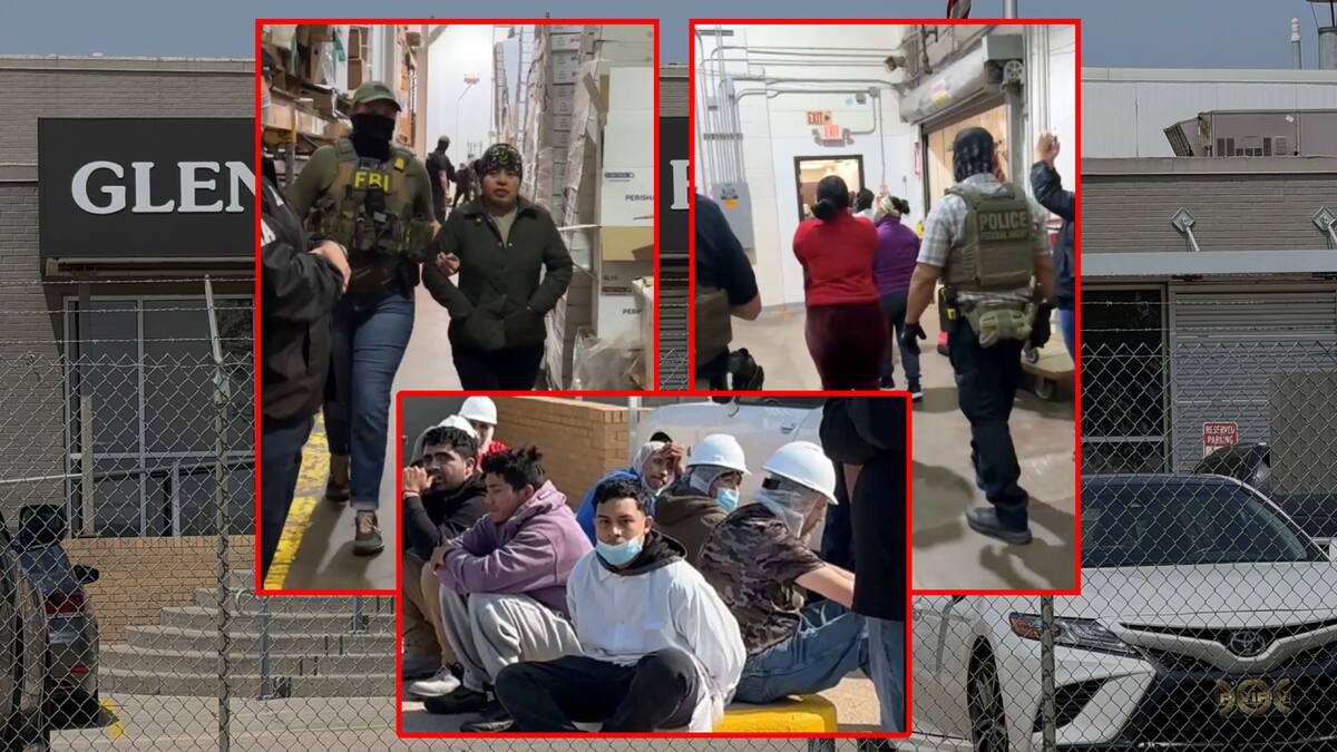 ICE irrumpe en planta de carne en Nebraska y arresta a casi 100 trabajadores migrantes. FOTO: Especial