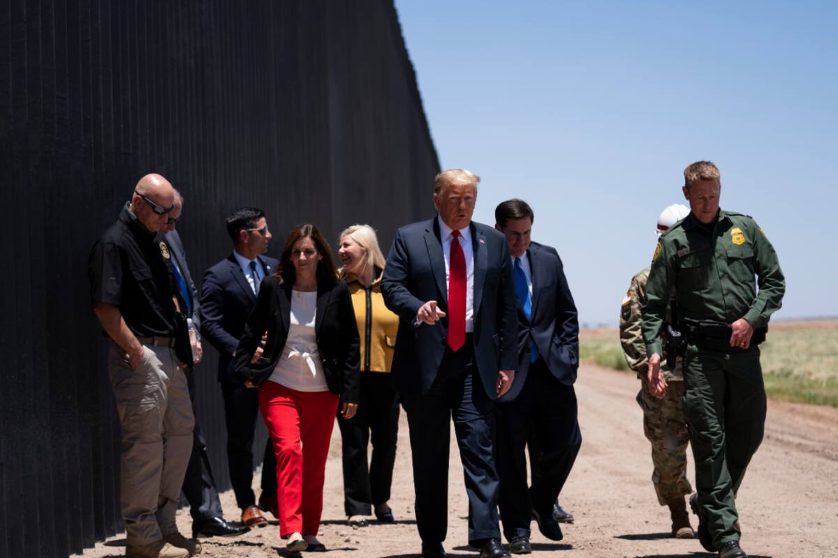 Cuánto se construyó del muro de Trump en la frontera con México que Biden mandó parar en el primer día de su mandato