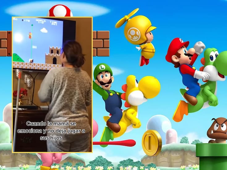 “La mamá está en lo correcto, que se los dé hasta que pierda.”: madre ayuda a sus hijos a pasar niveles de Mario Bros, pero luego ya no se los quiere devolver