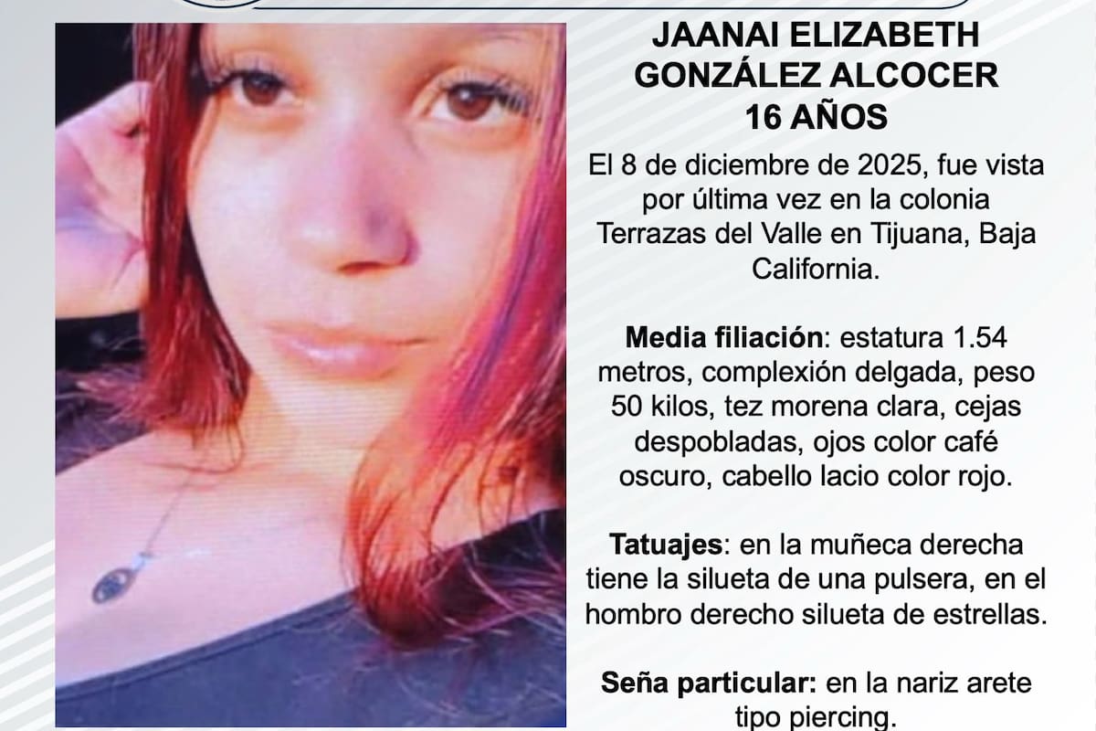 Se busca a Jaanai Elizabeth González Alcocer de 16 años