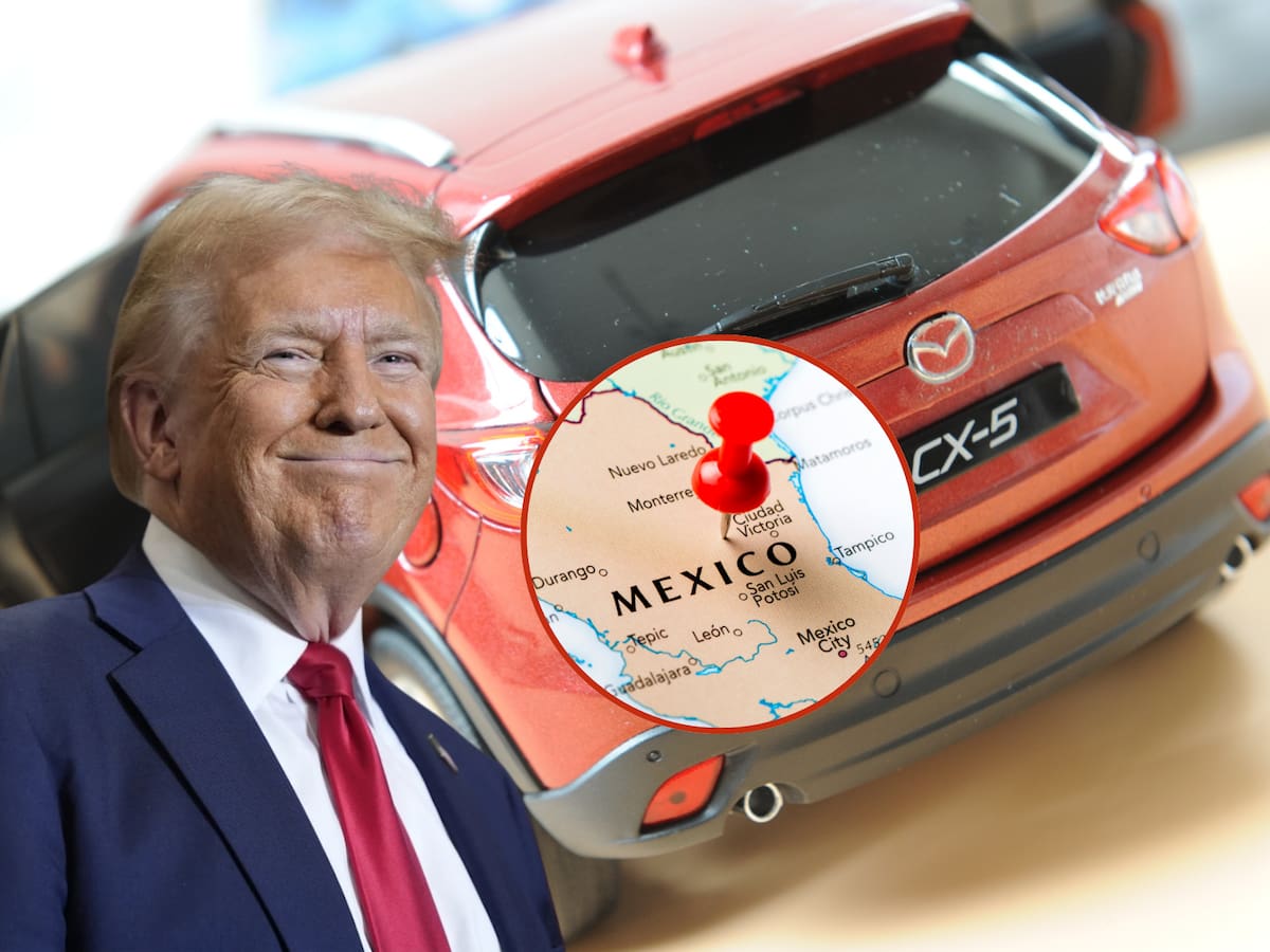 Mazda se queda en México pese a aranceles impuestos por el presidente de EEUU, Donald Trump. | Crédito: AP/Canva