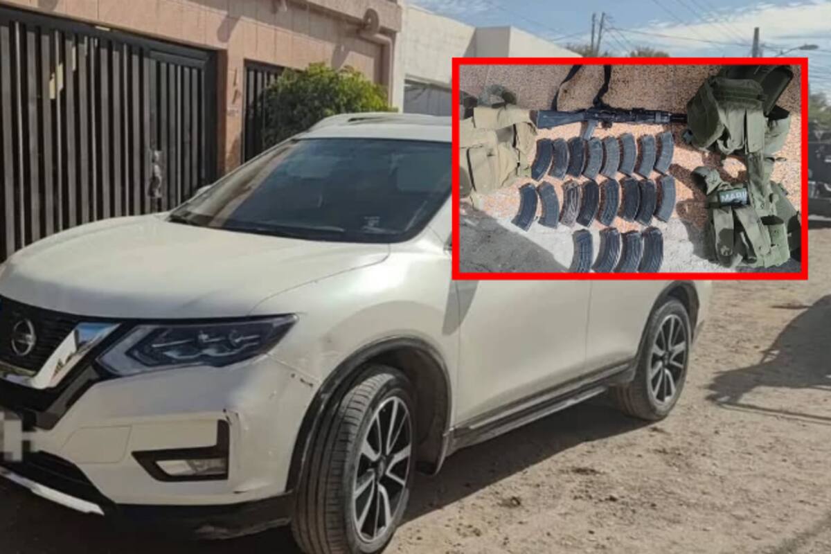 Buscaban cámaras en Villa Juárez, Sinaloa y hallan camioneta con arma larga y cargadores