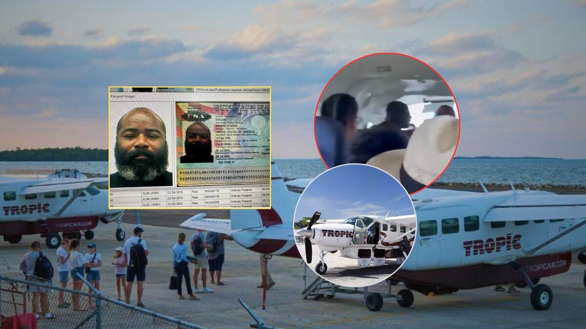 Estadounidense secuestró un avión en Belice, armado con un cuchillo, con intención de regresar a su país luego de que se le negara; fue asesinado a tiros tras herir a 3 personas, incluido el piloto (VIDEOS)