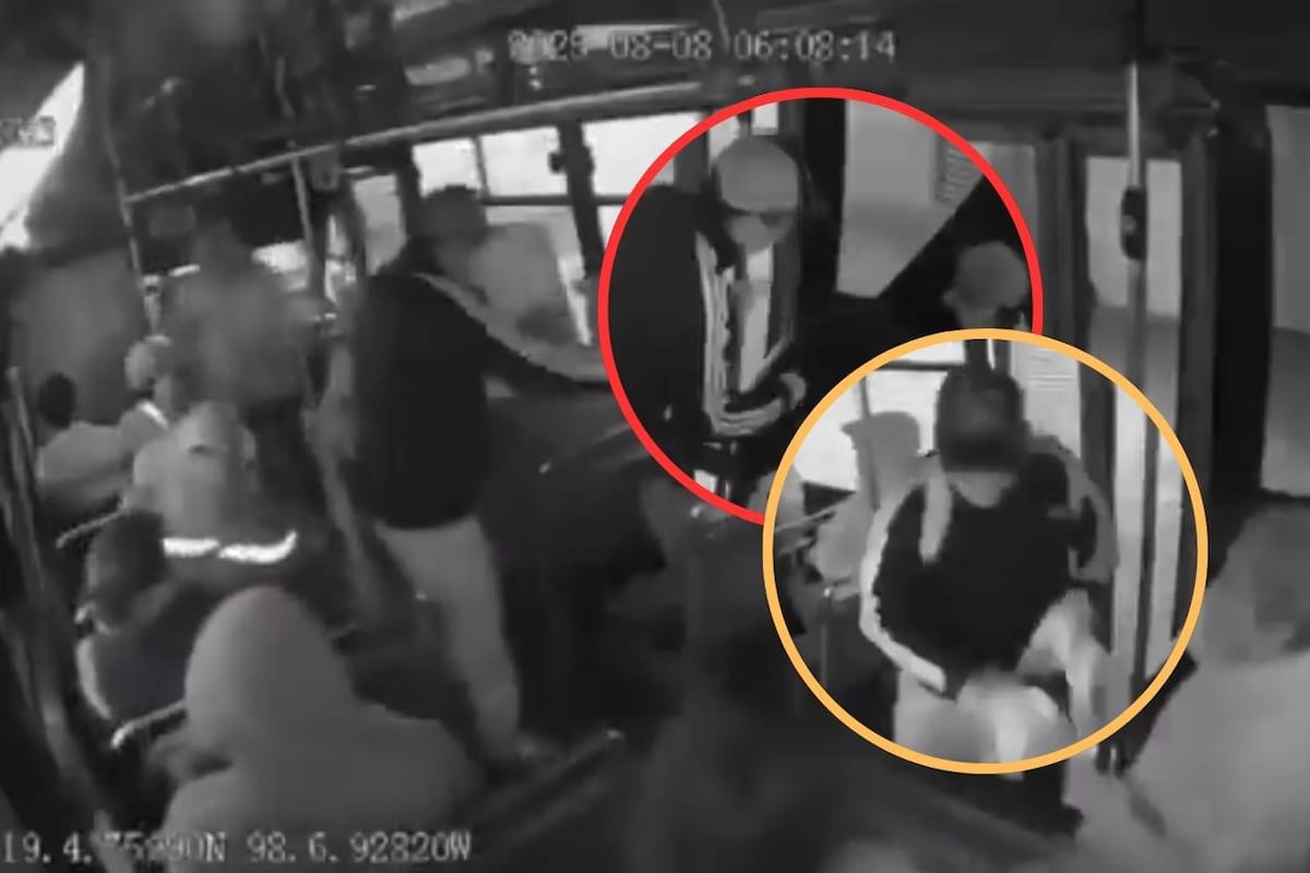 Ola de asaltos en transporte público de Puebla: Captan a delincuentes en cámara de seguridad