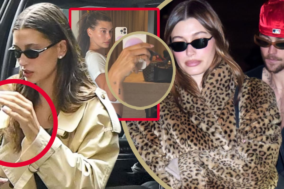 Hailey Bieber desmiente rumores de divorcio con Justin tras ser vista sin su anillo de bodas