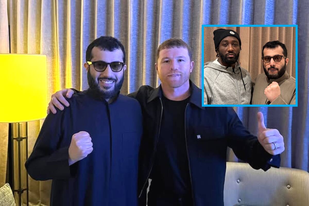 El jeque árabe se reunió con ‘Canelo’ y Terence Crawford: ¿Habrá pelea?