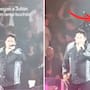 Julión Álvarez vive momento incómodo tras recibir un golpe con un ramo de flores en el escenario (VIDEO)