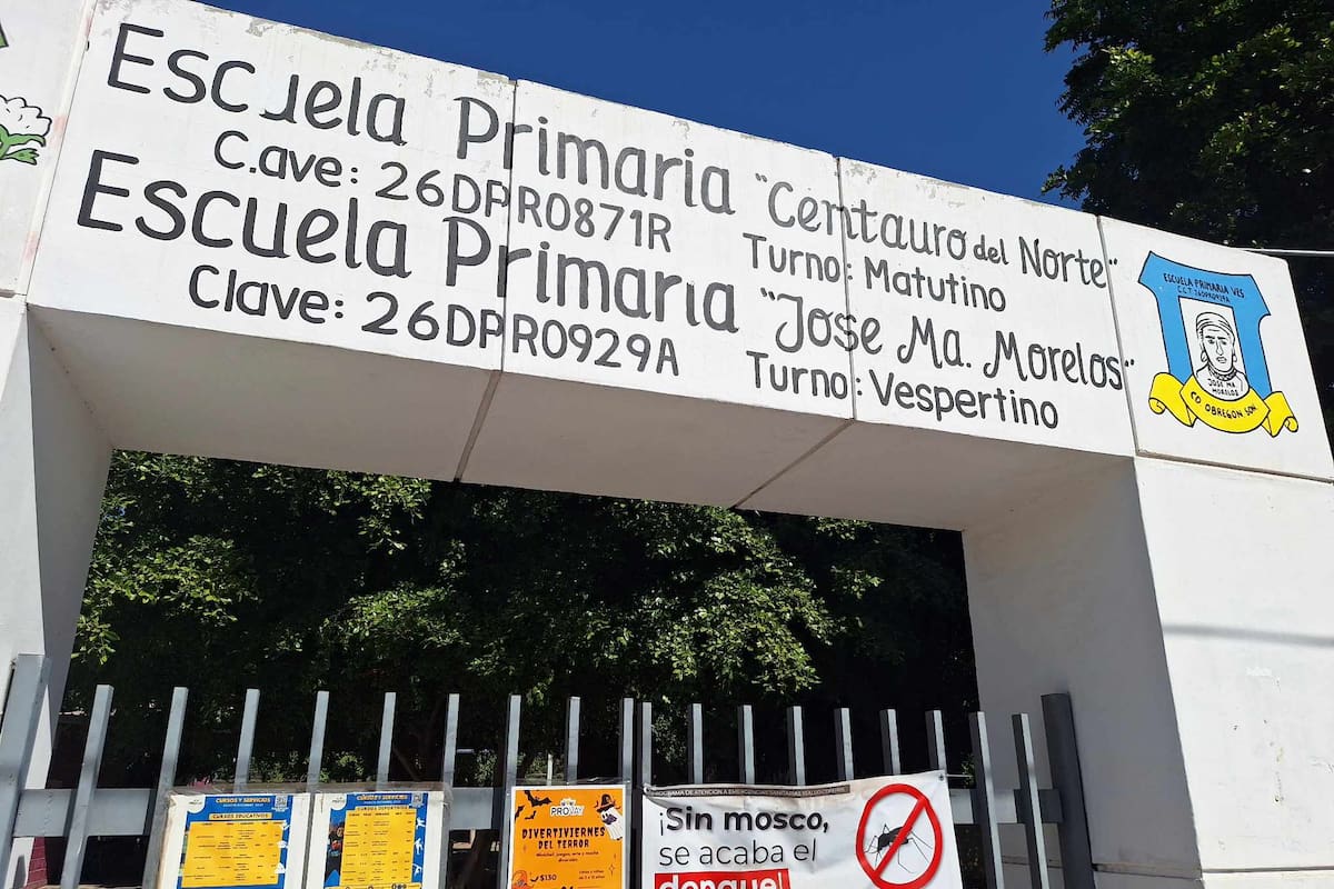 Refuerzan limpieza en escuela de colonia Valle Verde tras muerte de menor por dengue