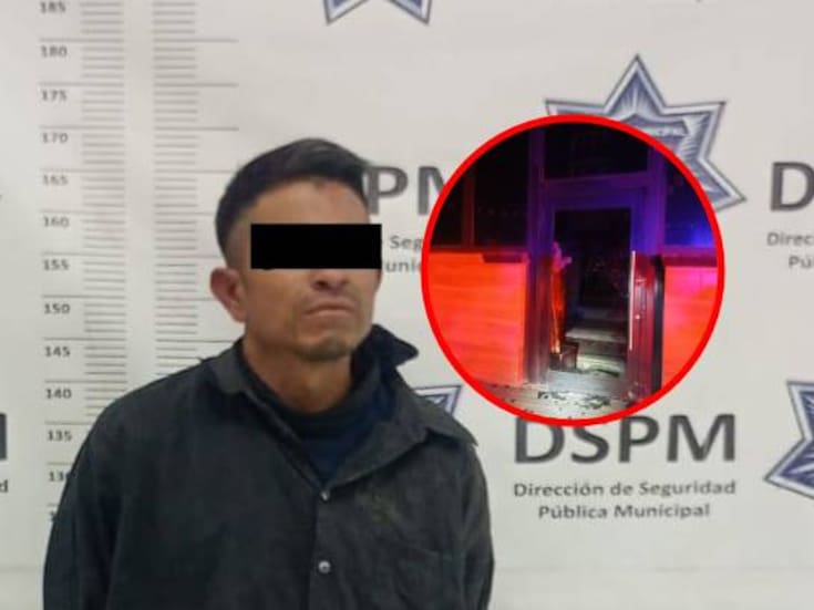 Rompió el vidrio e intentó ingresar a un restaurante