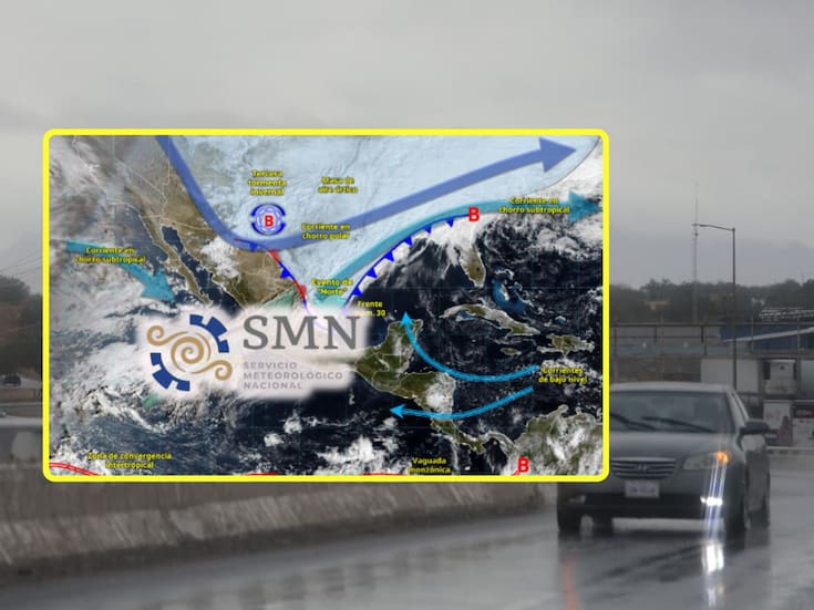 Frente frío 30 y su masa de aire polar ‘congelarán’ estas ciudades mañana lunes y martes con lluvias torrenciales, evento de “Norte” de hasta 120 km/h y heladas que alcanzarán temperaturas de -15°C