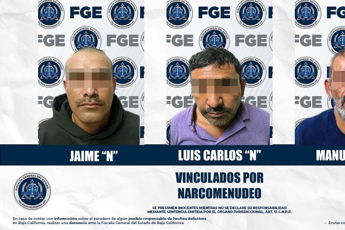 Vinculan a proceso a tres hombres detenidos con metanfetamina