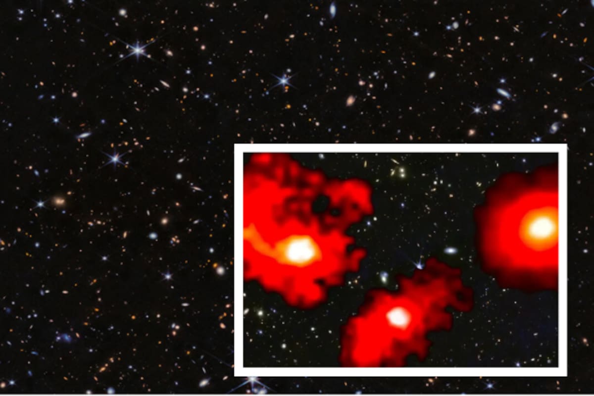El Telescopio Espacial James Webb descubre tres galaxias gigantes que desafían los modelos cósmicos