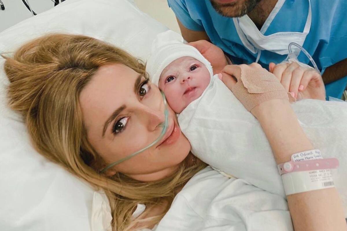 Shanik Aspe tiene a su hija Carlota en medio de la pandemia
