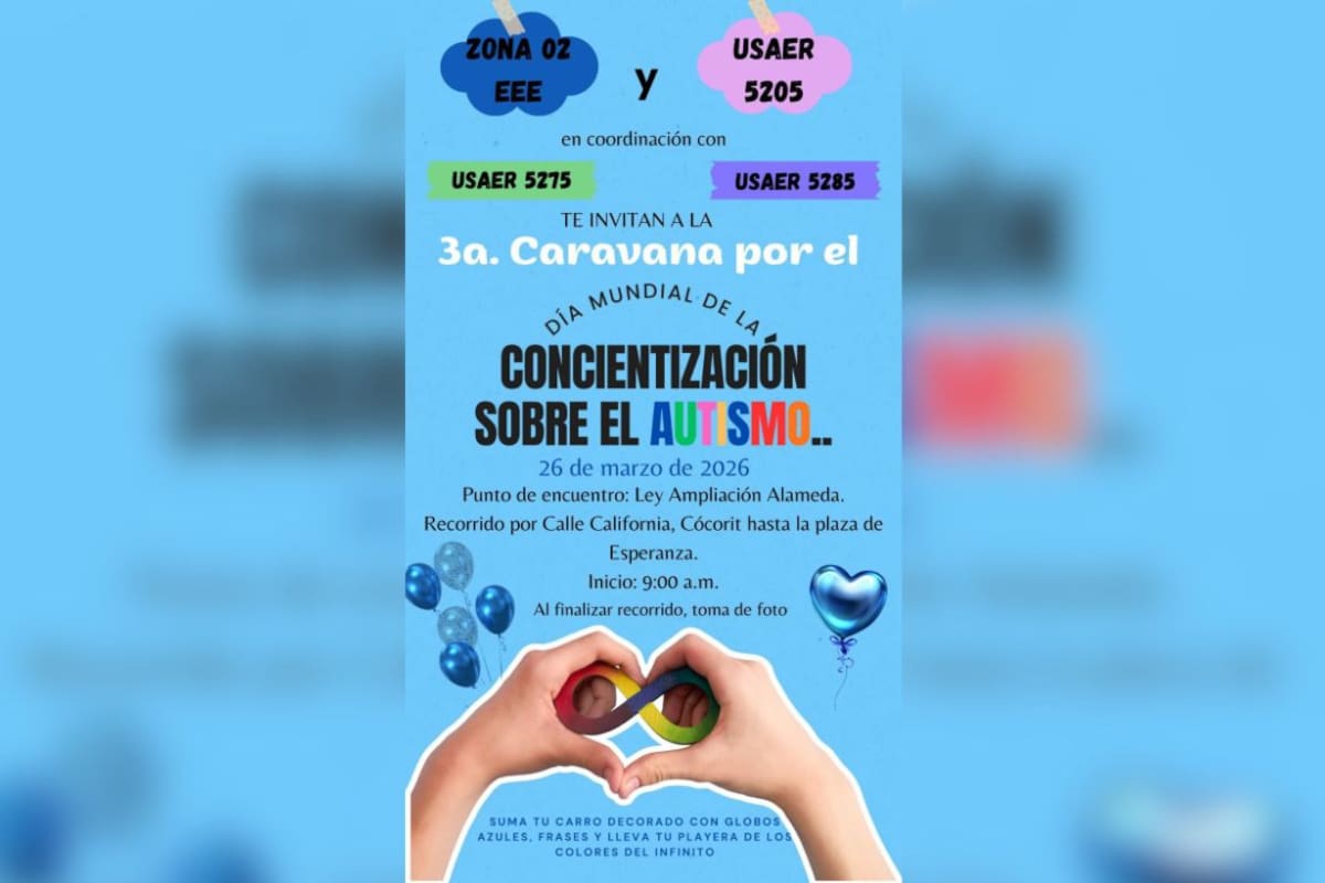 Preparan caravana para concientizar sobre el autismo