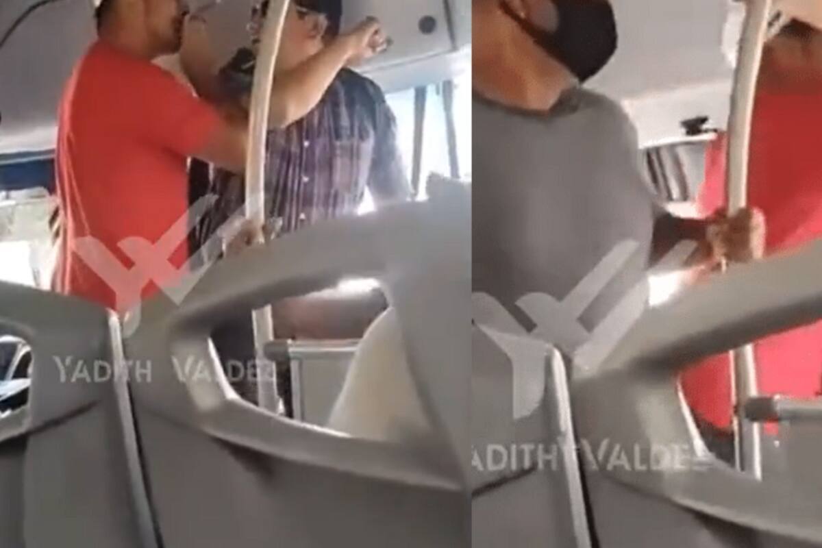 VIDEO: “Me está insultando y me está robando”, chofer empuja a pasajero que no quiso pagar tarifa en NL