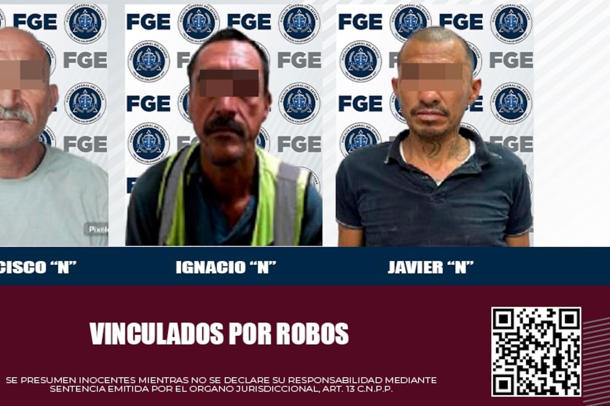 Los encierran por robos violentos en Mexicali y el Valle; los vinculan y quedan en prisión