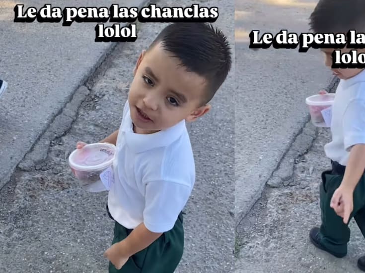 “Vete a la casa”: niño se avergüenza de su mamá por llevar chanclas y no quiere que lo acompañe al kínder