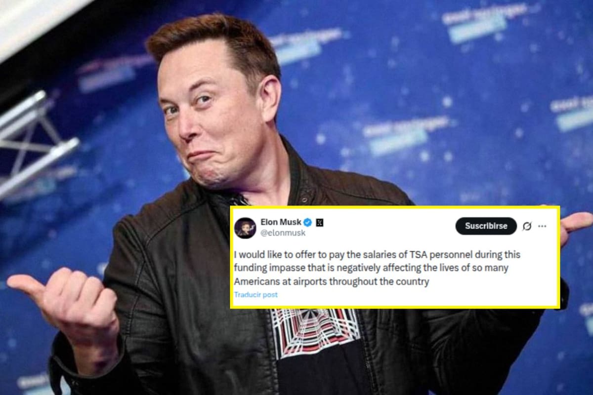 Elon Musk ofrece pagar sueldos a agentes de seguridad sin salario por cierre parcial