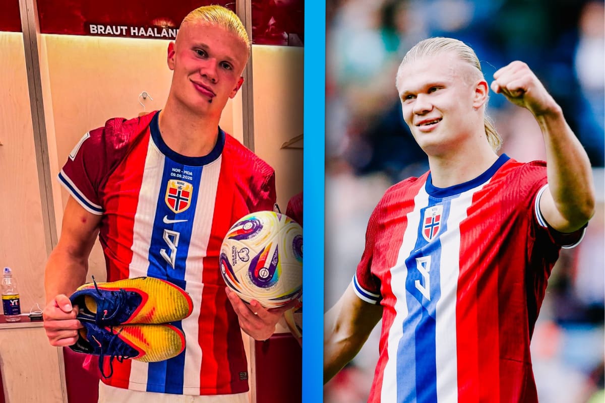 ¡Una máquina! Erling Haaland mete 5 golea en la victoria de Noruega; llega a 48 en 45 partidos jugados