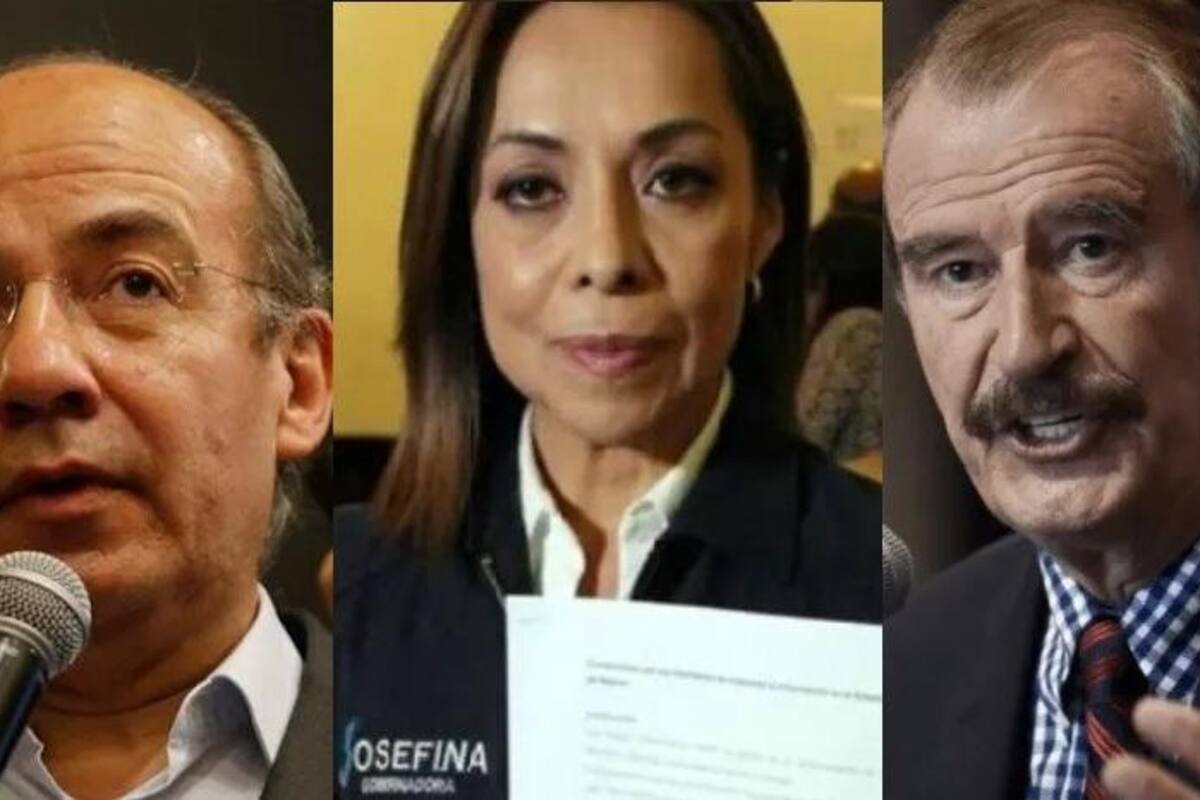 Calderón y Fox son acusados de violencia de género por Josefina Vázquez Mota