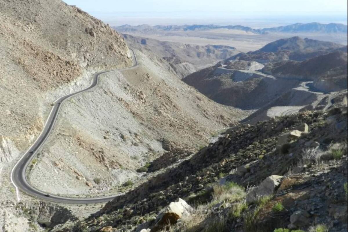 Viento provoca accidentes en La Rumorosa