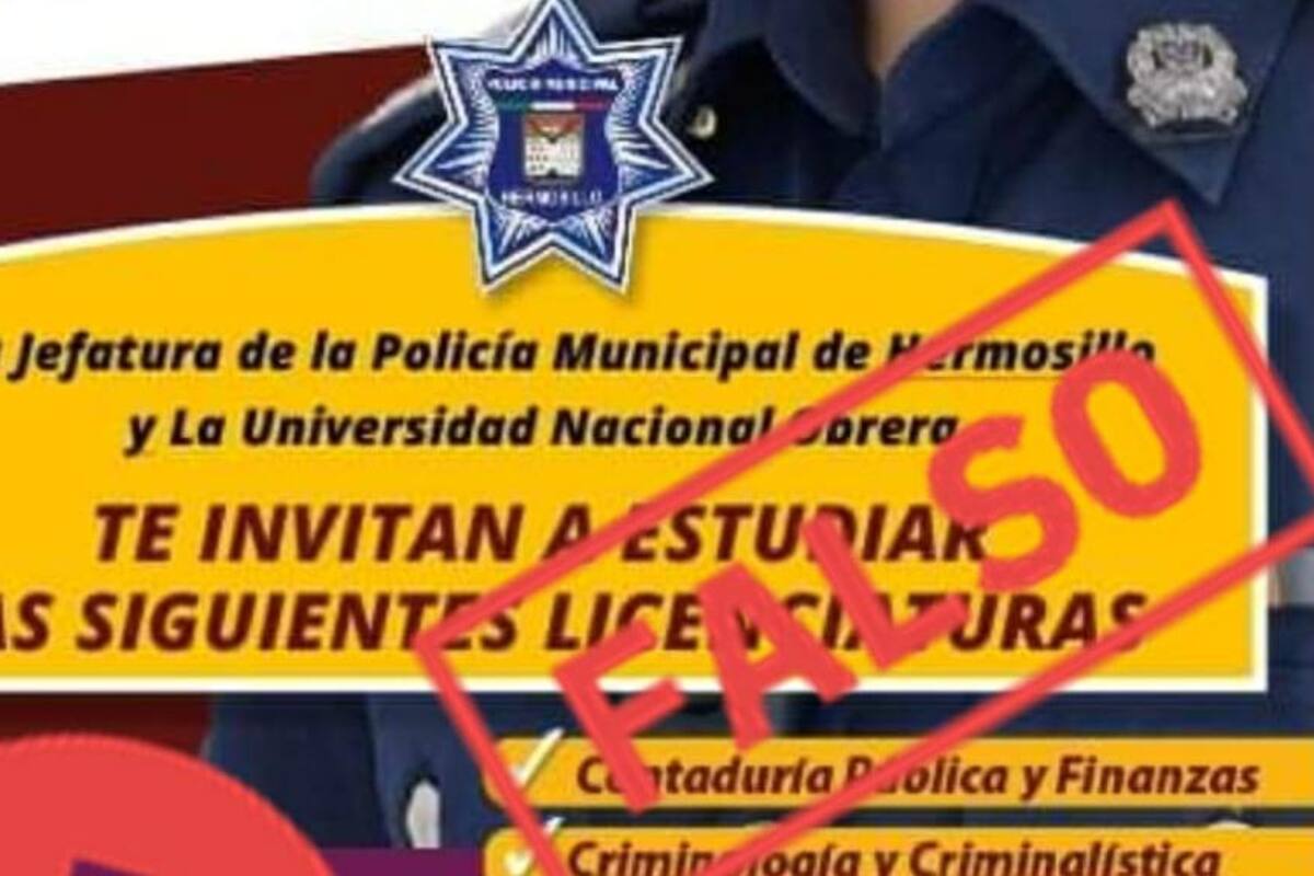 Desconoce Policía Preventiva y Tránsito de Hermosillo convocatoria para la "Universidad Nacional Obrera"