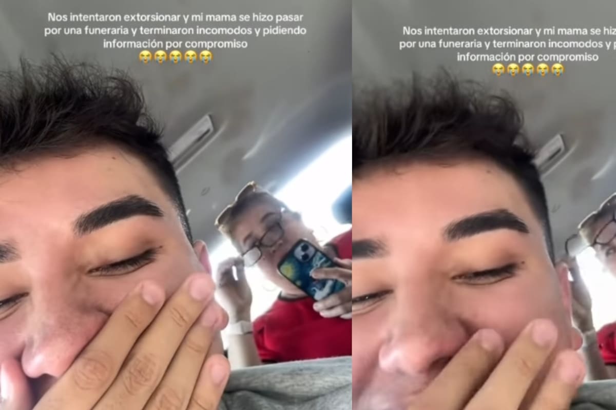 Joven graba intento de extorsión a su madre; ella finge ser funeraria y termina ofreciendo sus servicios